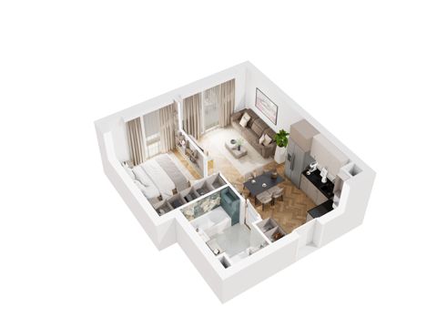 Plan 2 pok. 38m²