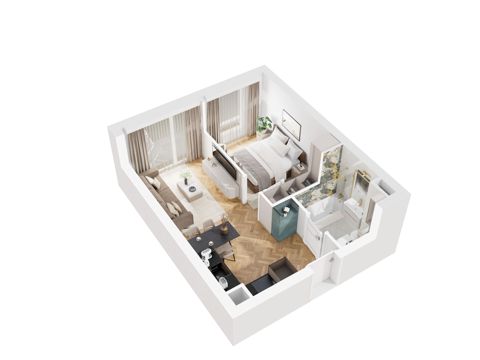 Plan 2 pok. 35m²