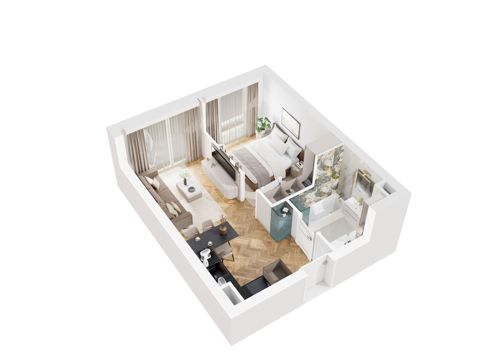 Plan 2 pok. 36m²