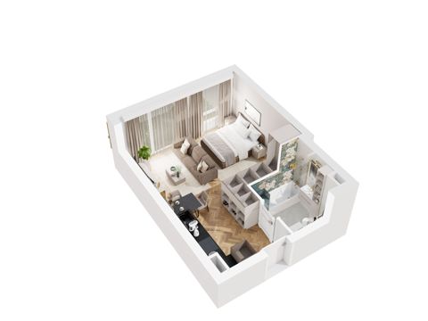 Plan 1 pok. 32m²