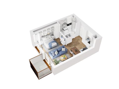 Plan 1 pok. 34m²