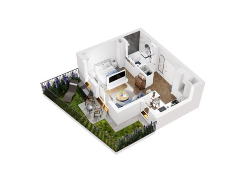 Plan 1 pok. 34m²