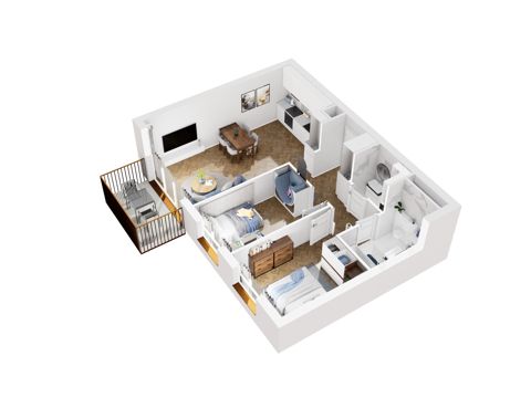 Plan 3 pok. 57m²