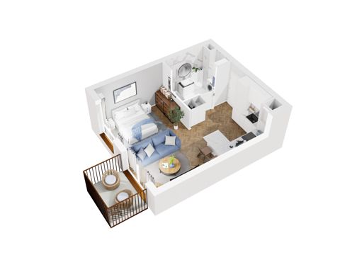 Plan 1 pok. 34m²