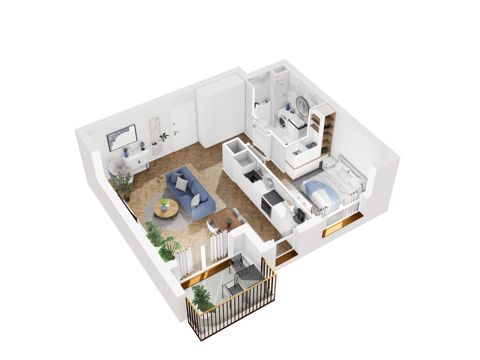 Plan 2 pok. 46m²