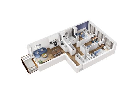 Plan 4 pok. 82m²