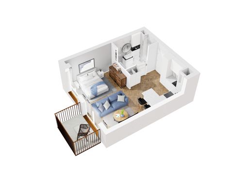 Plan 1 pok. 34m²