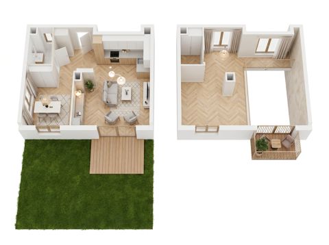 Plan 1 pok. 68m²