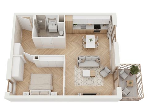 Plan 2 pok. 48m²