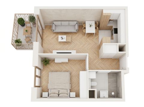 Plan 2 pok. 36m²