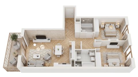 Plan 3 pok. 66m²