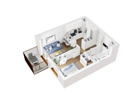 Plan 2 pok. 35m²