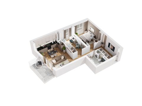 Plan 3 pok. 56m²