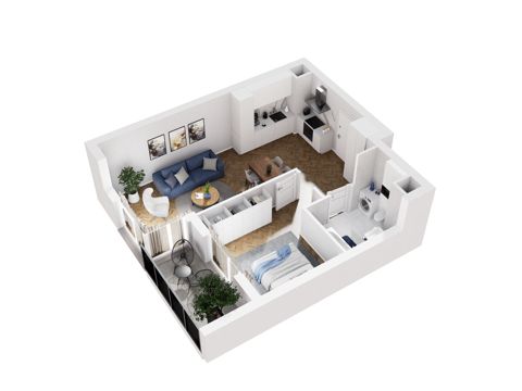 Plan 2 pok. 47m²