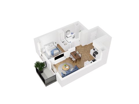 Plan 2 pok. 48m²