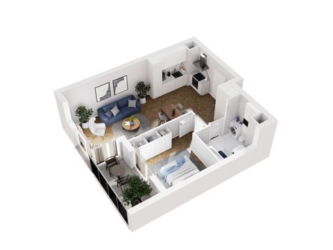 Plan 2 pok. 47m²