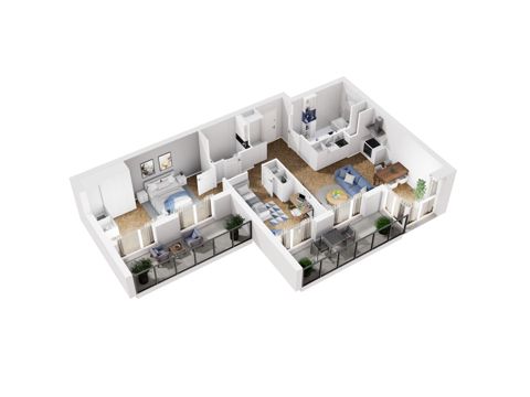Plan 3 pok. 66m²