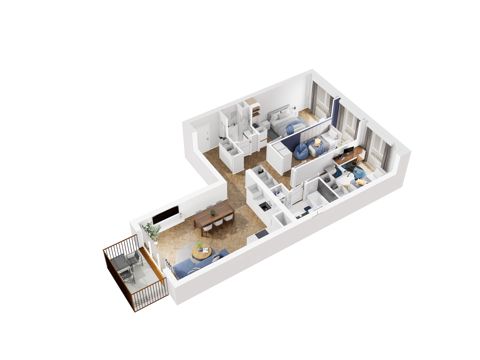 Plan 4 pok. 82m²