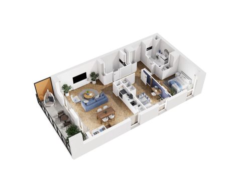 Plan 3 pok. 77m²