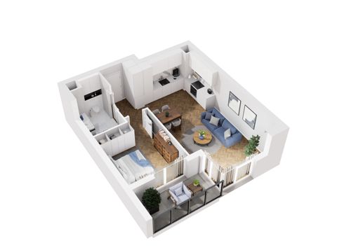 Plan 2 pok. 47m²