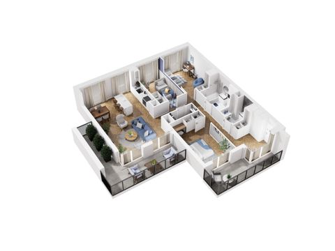 Plan 4 pok. 103m²
