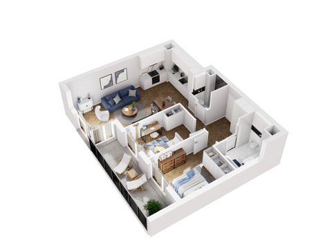 Plan 3 pok. 63m²