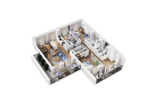 Plan 4 pok. 103m²