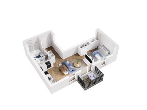 Plan 2 pok. 43m²