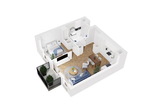 Plan 2 pok. 49m²
