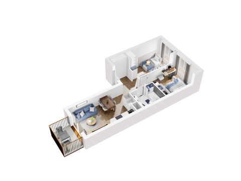 Plan 3 pok. 52m²