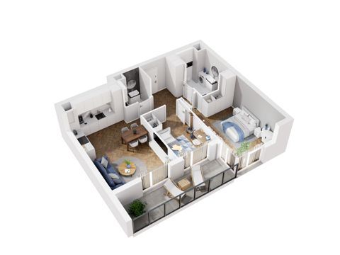 Plan 3 pok. 63m²