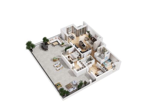 Plan 4 pok. 108m²