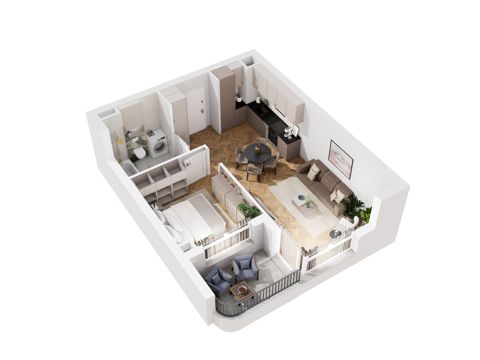Plan 2 pok. 42m²