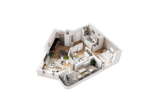 Plan 3 pok. 59m²