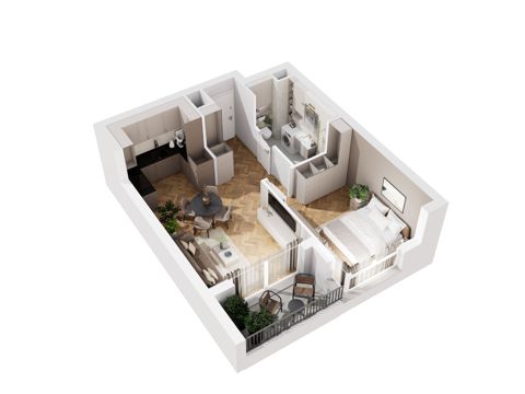 Plan 2 pok. 42m²