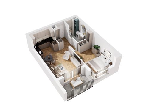 Plan 2 pok. 43m²