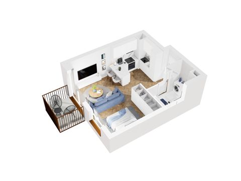 Plan 1 pok. 33m²