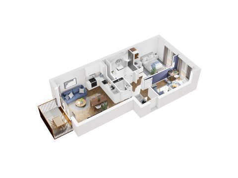 Plan 3 pok. 58m²