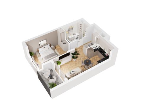 Plan 2 pok. 44m²