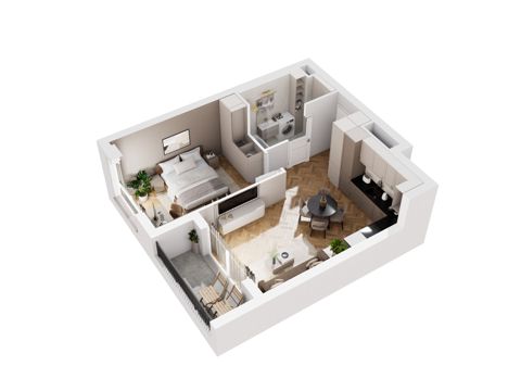 Plan 2 pok. 44m²