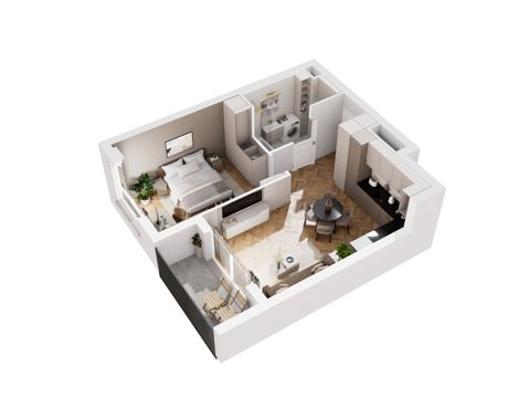 Plan 2 pok. 44m²