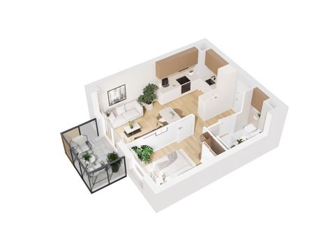 Plan 2 pok. 36m²