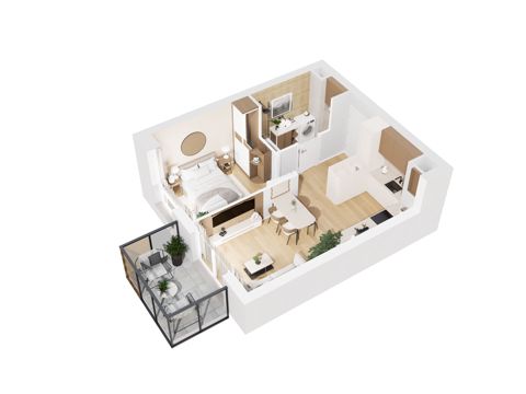 Plan 2 pok. 36m²