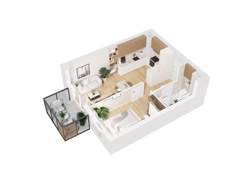 Plan 2 pok. 38m²