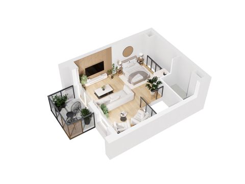 Plan 3 pok. 63m²