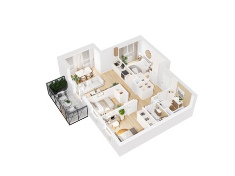Plan 4 pok. 65m²
