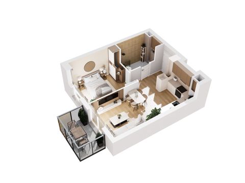 Plan 2 pok. 41m²