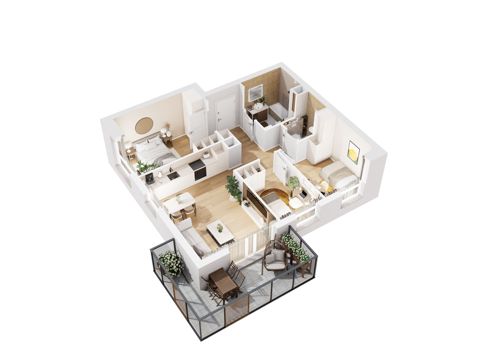 Plan 4 pok. 60m²
