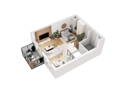 Plan 4 pok. 69m²