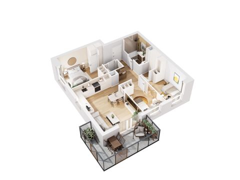 Plan 4 pok. 67m²